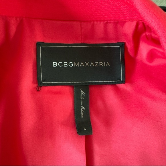 BGBCMaxAzria Red blazer LIKE NEW large women’s jacket - Picture 14 of 15